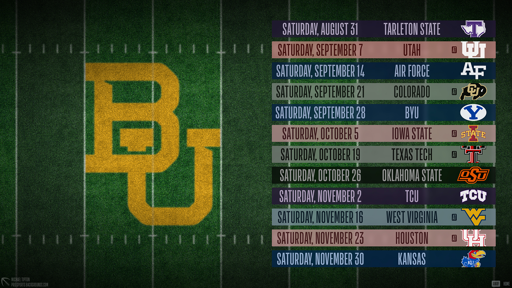 Baylor Bears wallpaper schedule desktop NCAA placeholder 2024 thumb