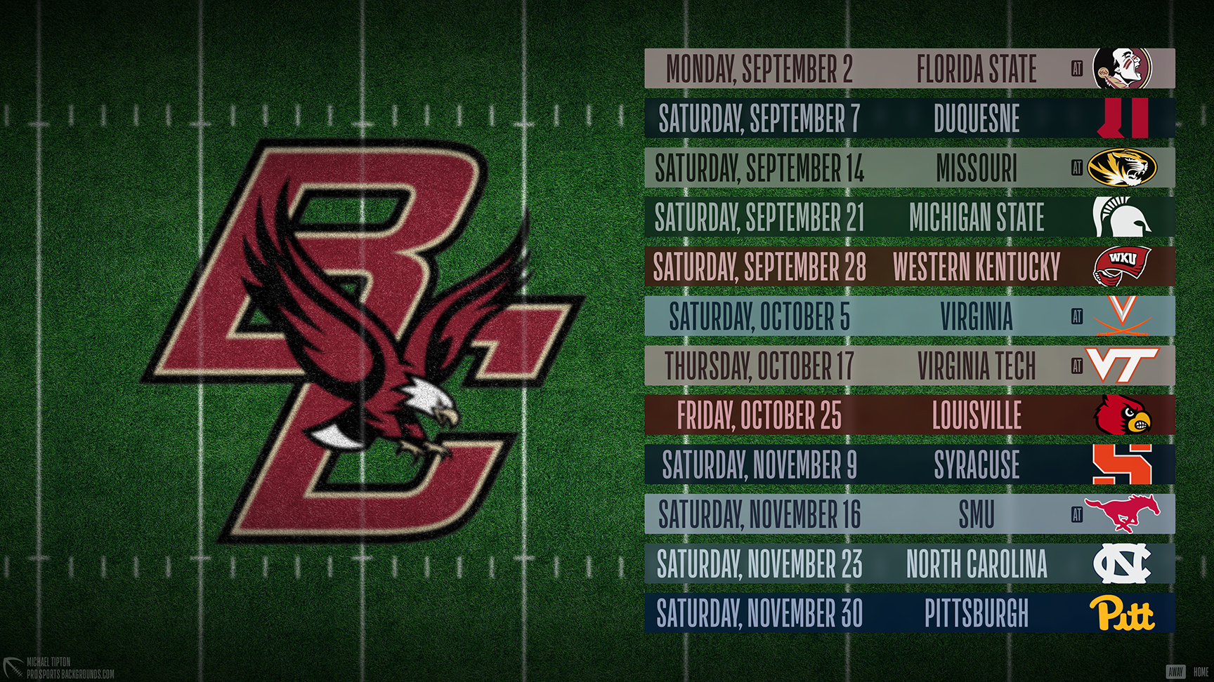 Boston College Eagles wallpaper schedule desktop NCAA placeholder 2024 thumb