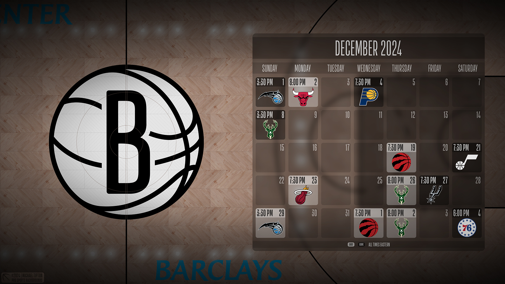 Brooklyn Nets wallpaper schedule desktop ET NBA placeholder thumb