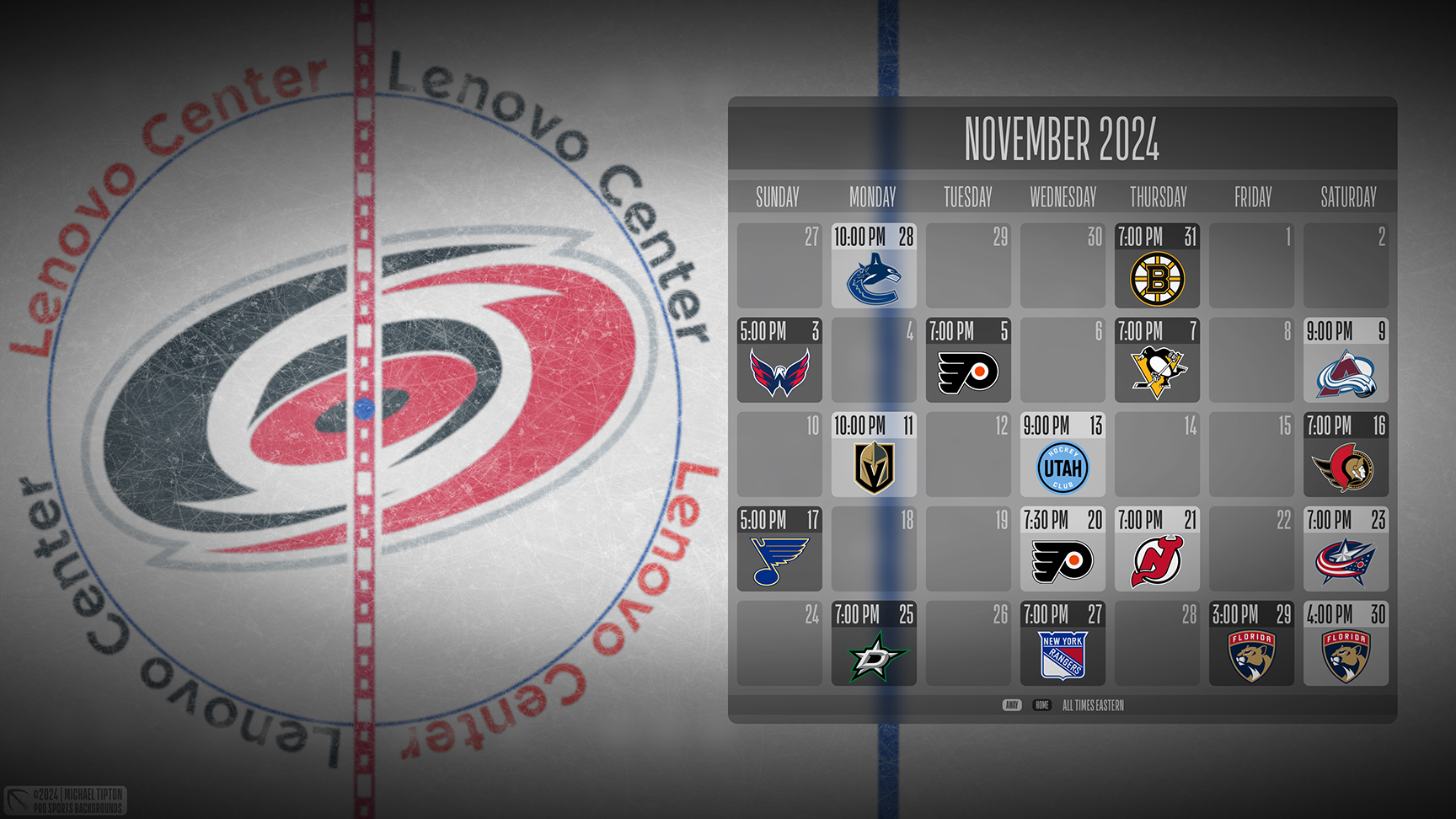 Carolina Hurricanes wallpaper schedule desktop ET NHL placeholder thumb