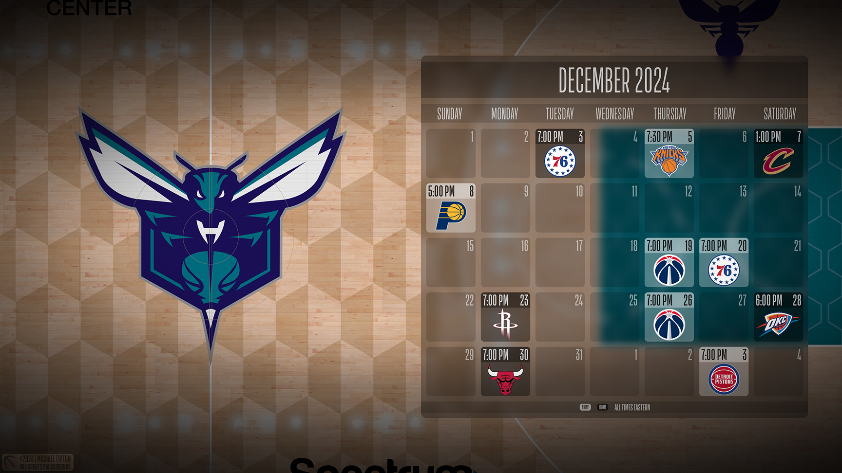 Charlotte Hornets wallpaper schedule desktop ET NBA placeholder thumb