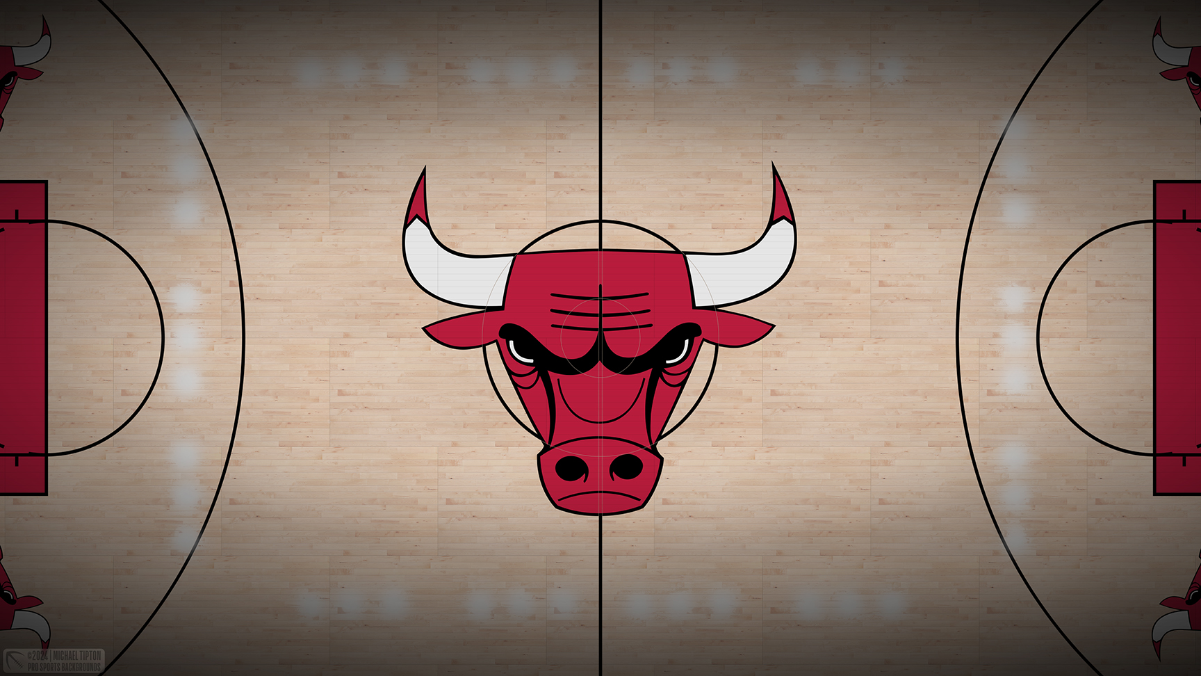 Chicago Bulls wallpaper logo desktop NBA 2024 2025 thumb