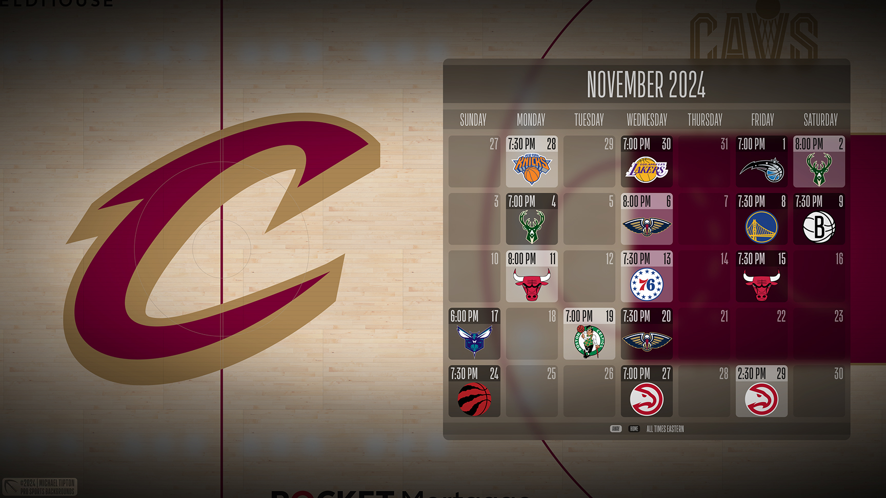 Cleveland Cavaliers wallpaper schedule desktop ET NBA placeholder thumb