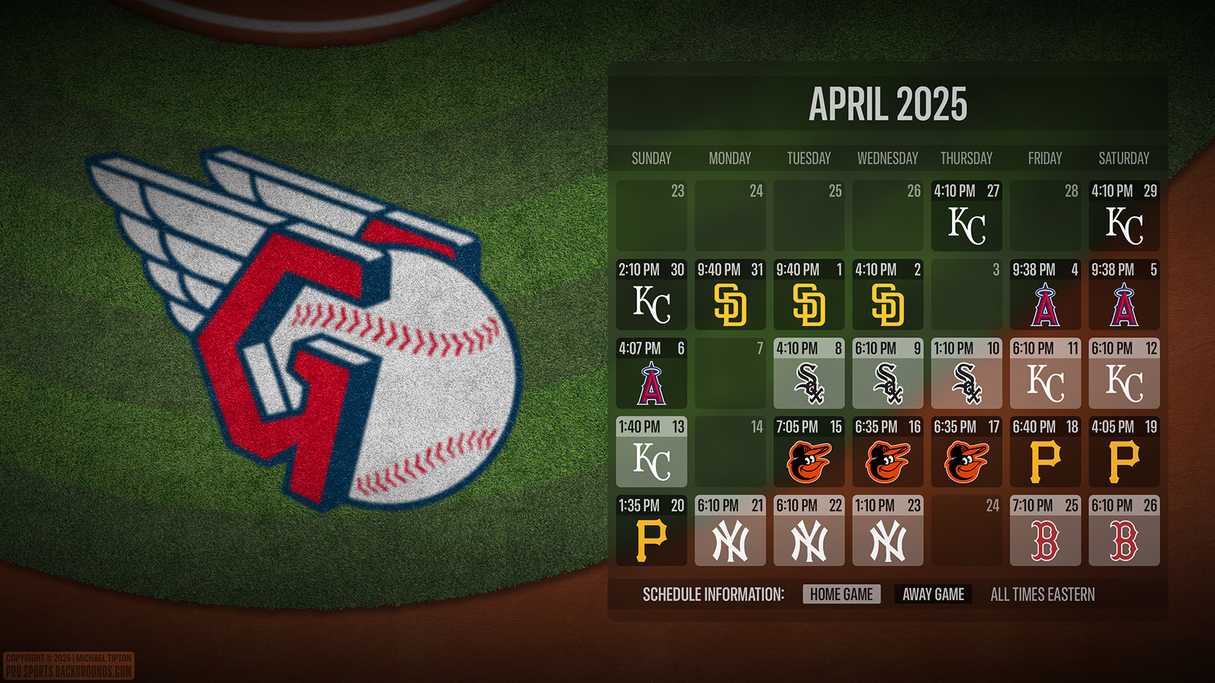 Cleveland Guardians wallpaper schedule desktop ET MLB placeholder thumb