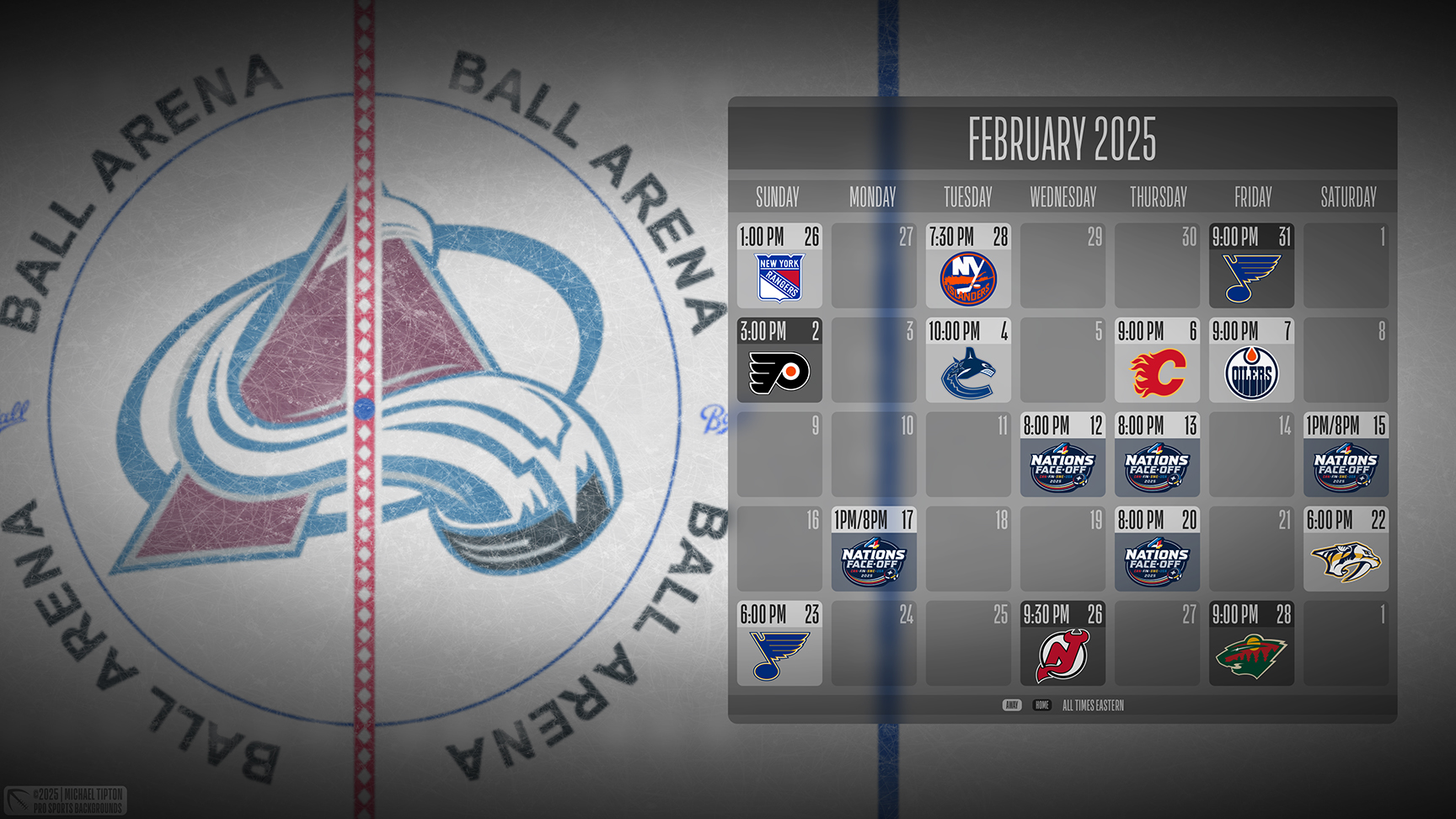 Colorado Avalanche wallpaper schedule desktop ET NHL placeholder thumb