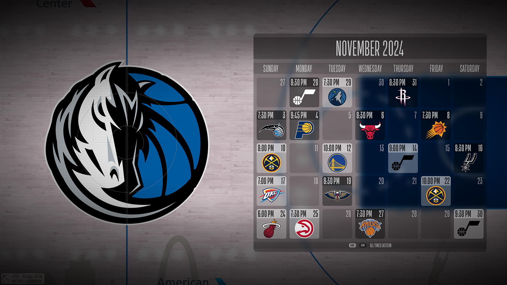 Dallas Mavericks wallpaper schedule desktop ET NBA placeholder thumb