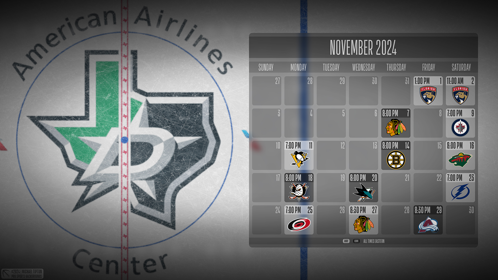 Dallas Stars wallpaper schedule desktop ET NHL placeholder thumb