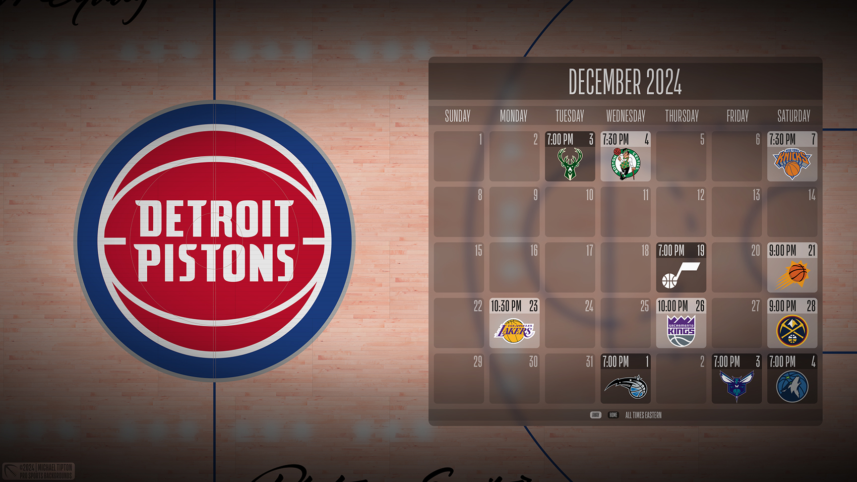 Detroit Pistons wallpaper schedule desktop ET NBA placeholder thumb