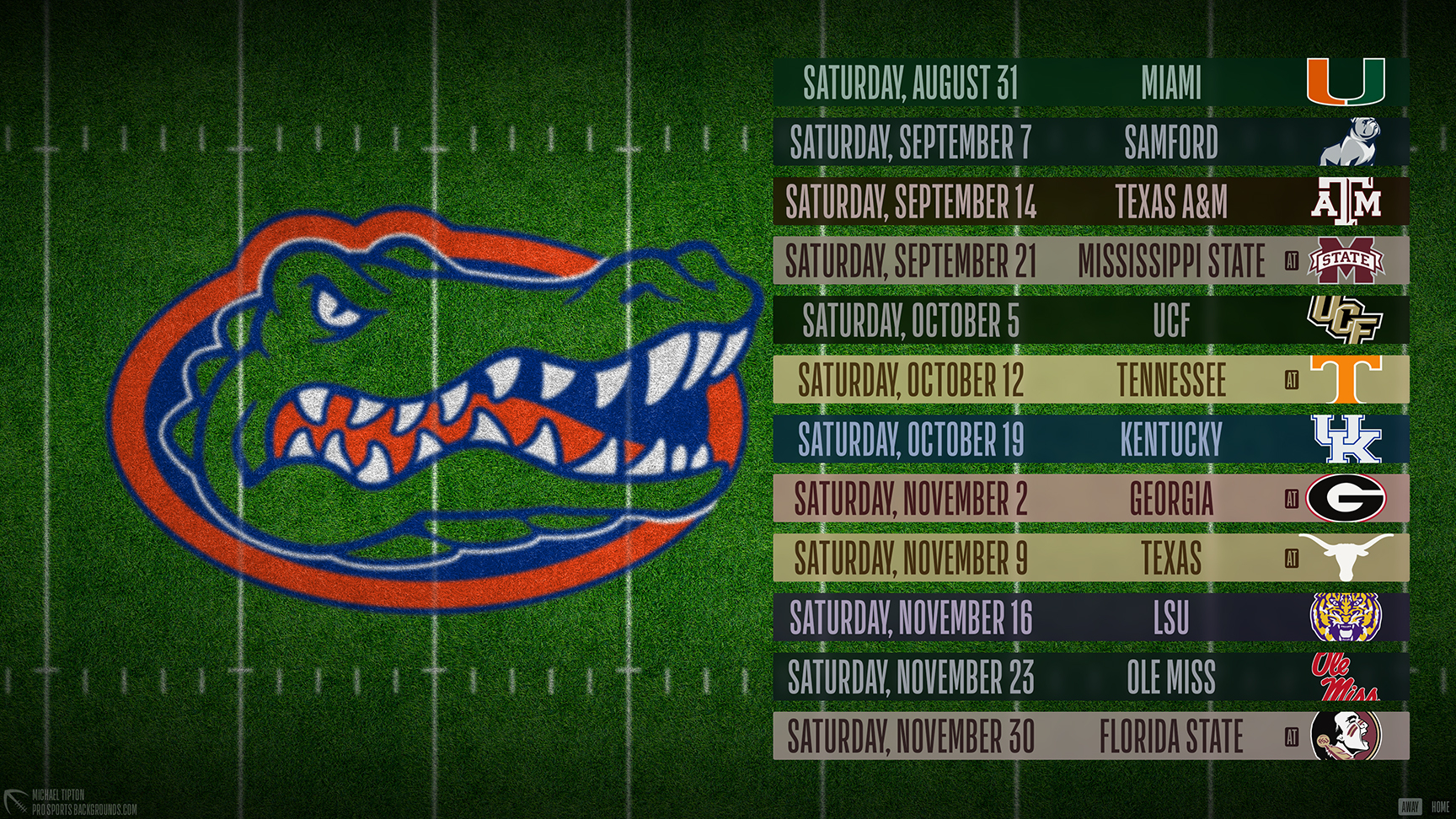 Florida Gators wallpaper schedule desktop NCAA placeholder 2024 thumb