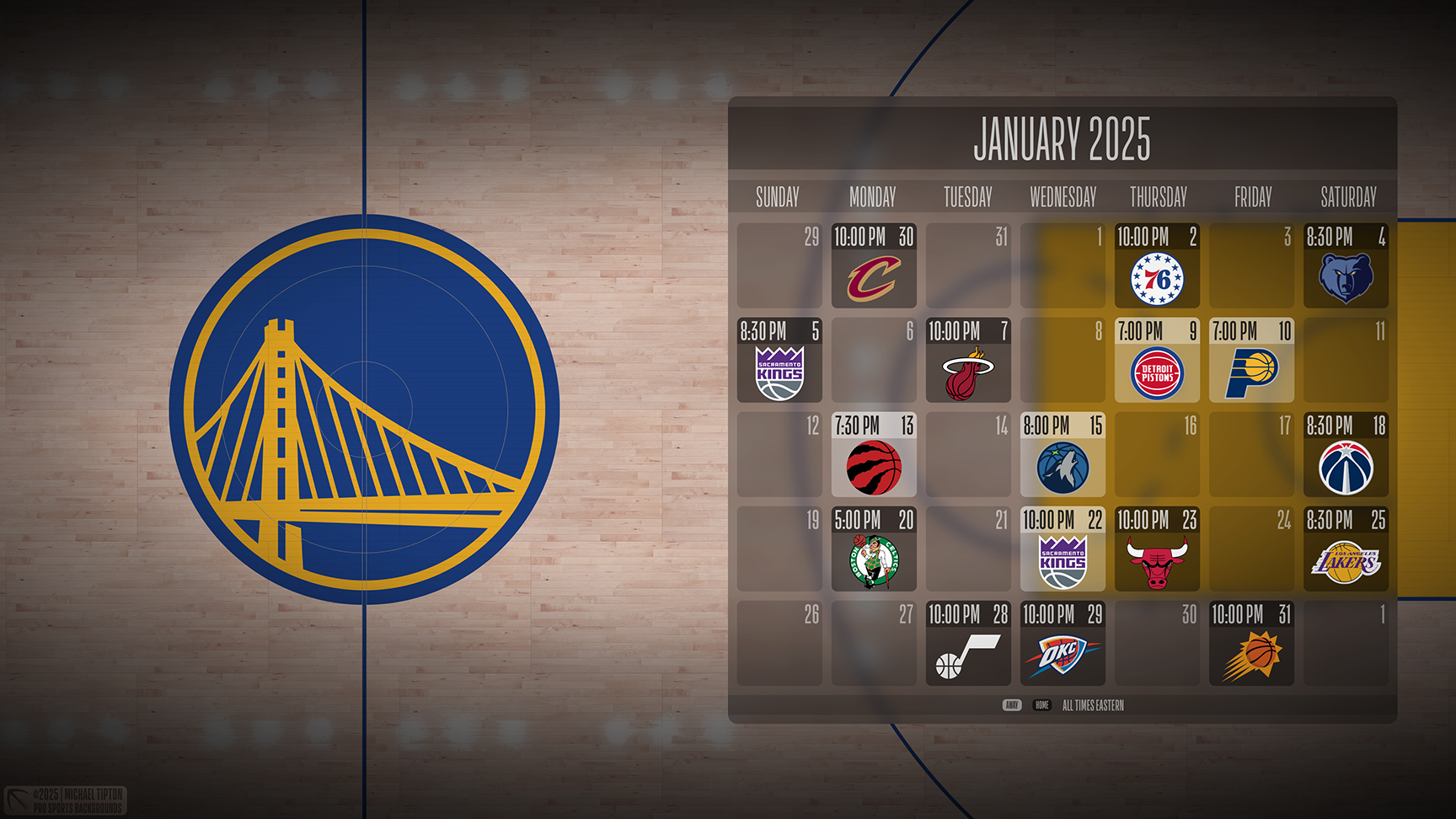 Golden State Warriors wallpaper schedule desktop ET NBA placeholder thumb