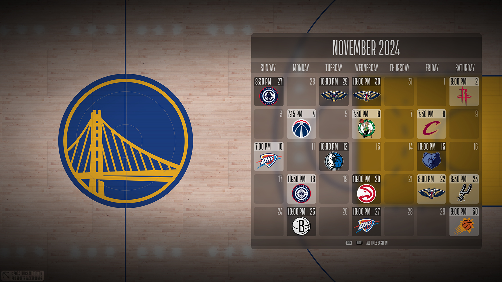 Golden State Warriors wallpaper schedule desktop ET NBA placeholder thumb