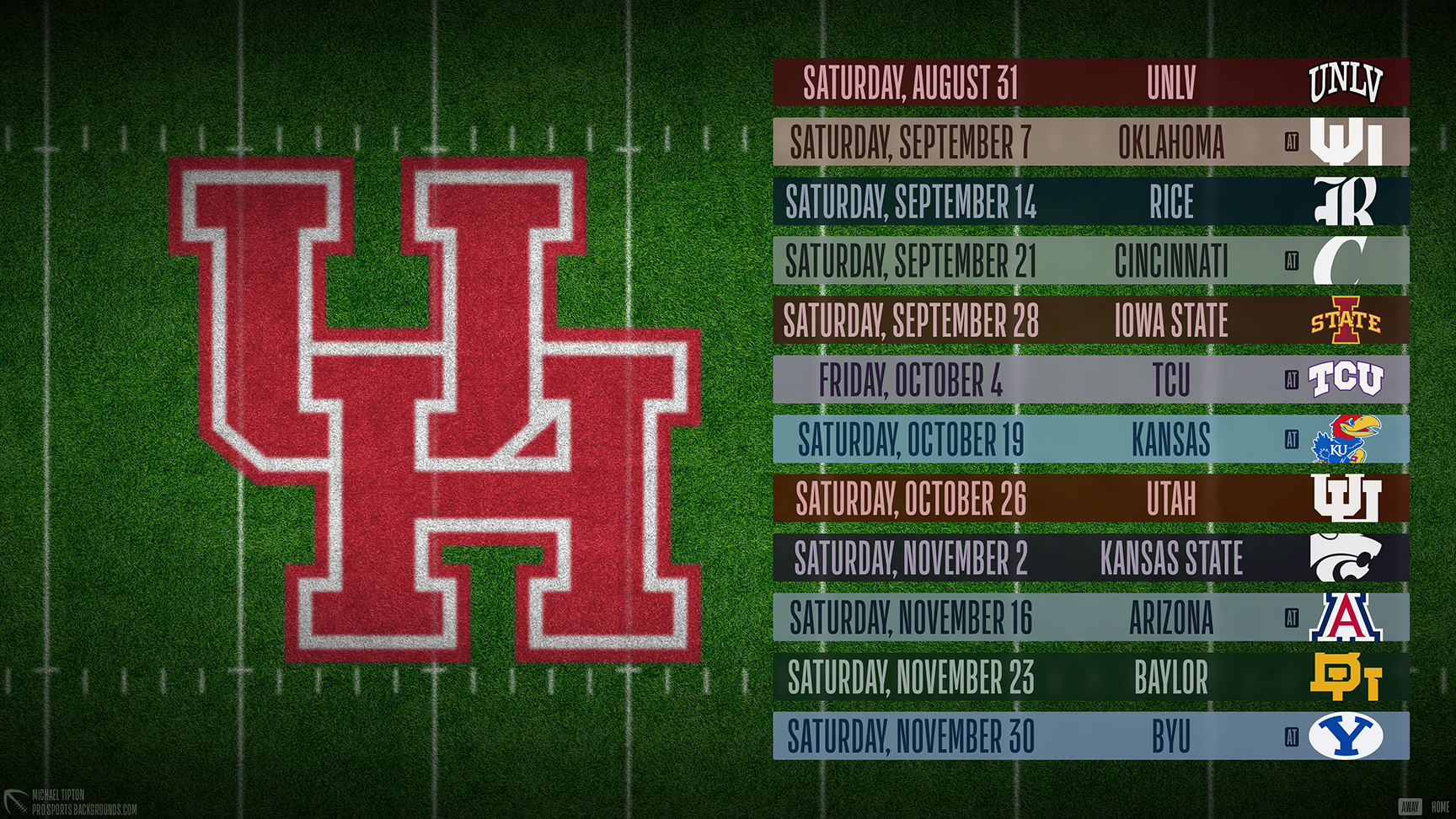 Houston Cougars wallpaper schedule desktop NCAA placeholder 2024 thumb