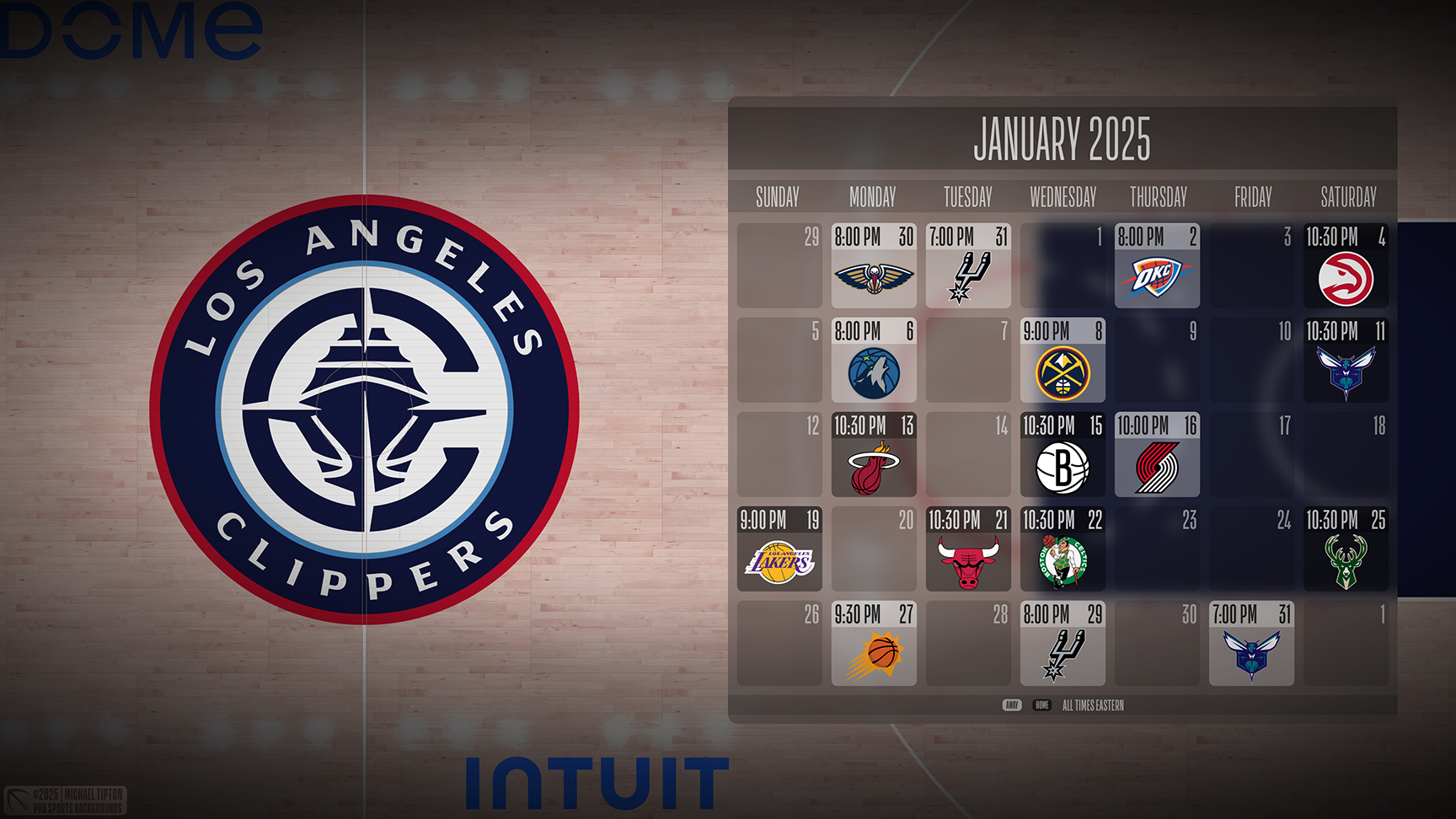 Los Angeles Clippers wallpaper schedule desktop ET NBA placeholder thumb