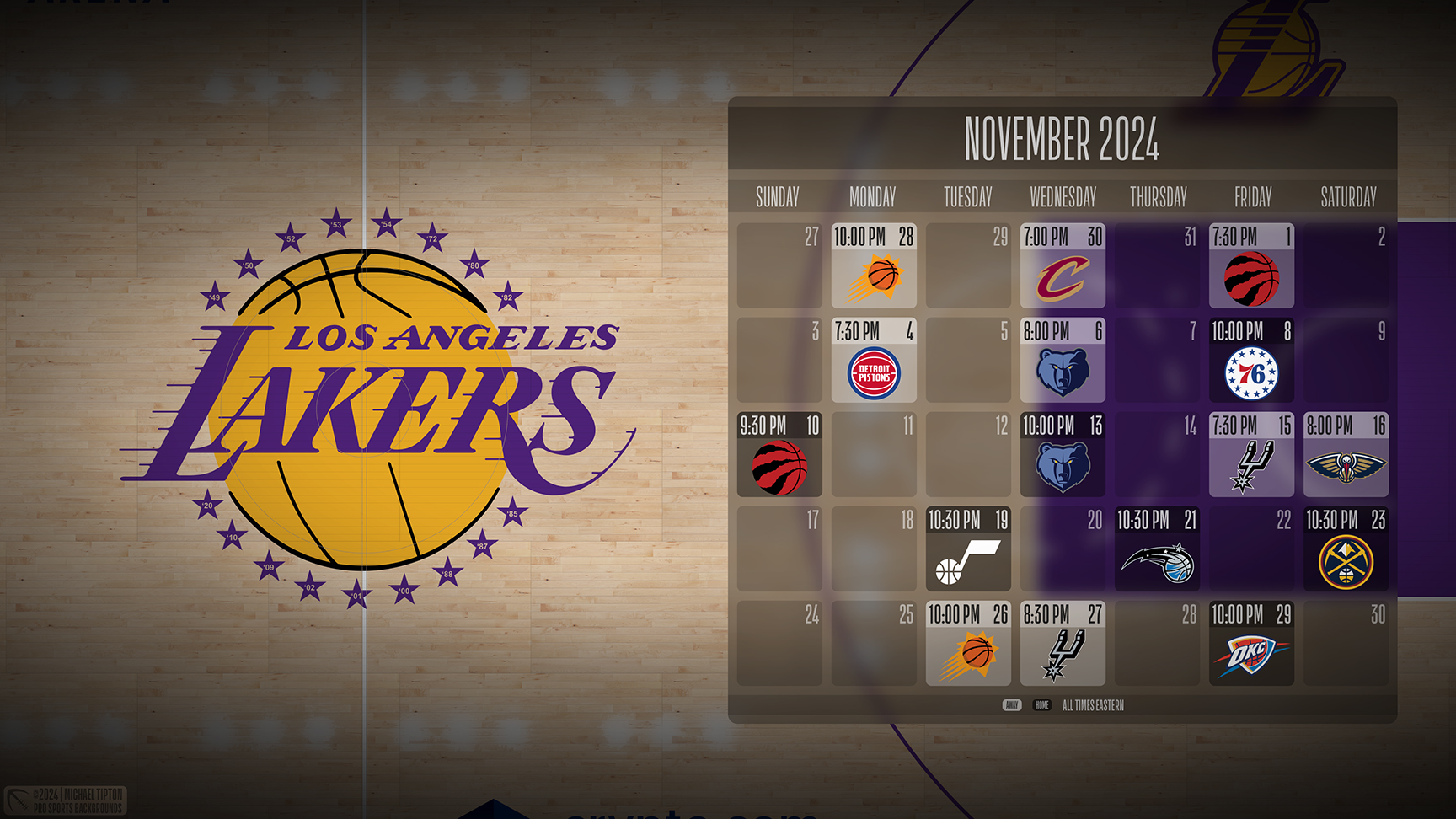 Los Angeles Lakers wallpaper schedule desktop ET NBA placeholder thumb