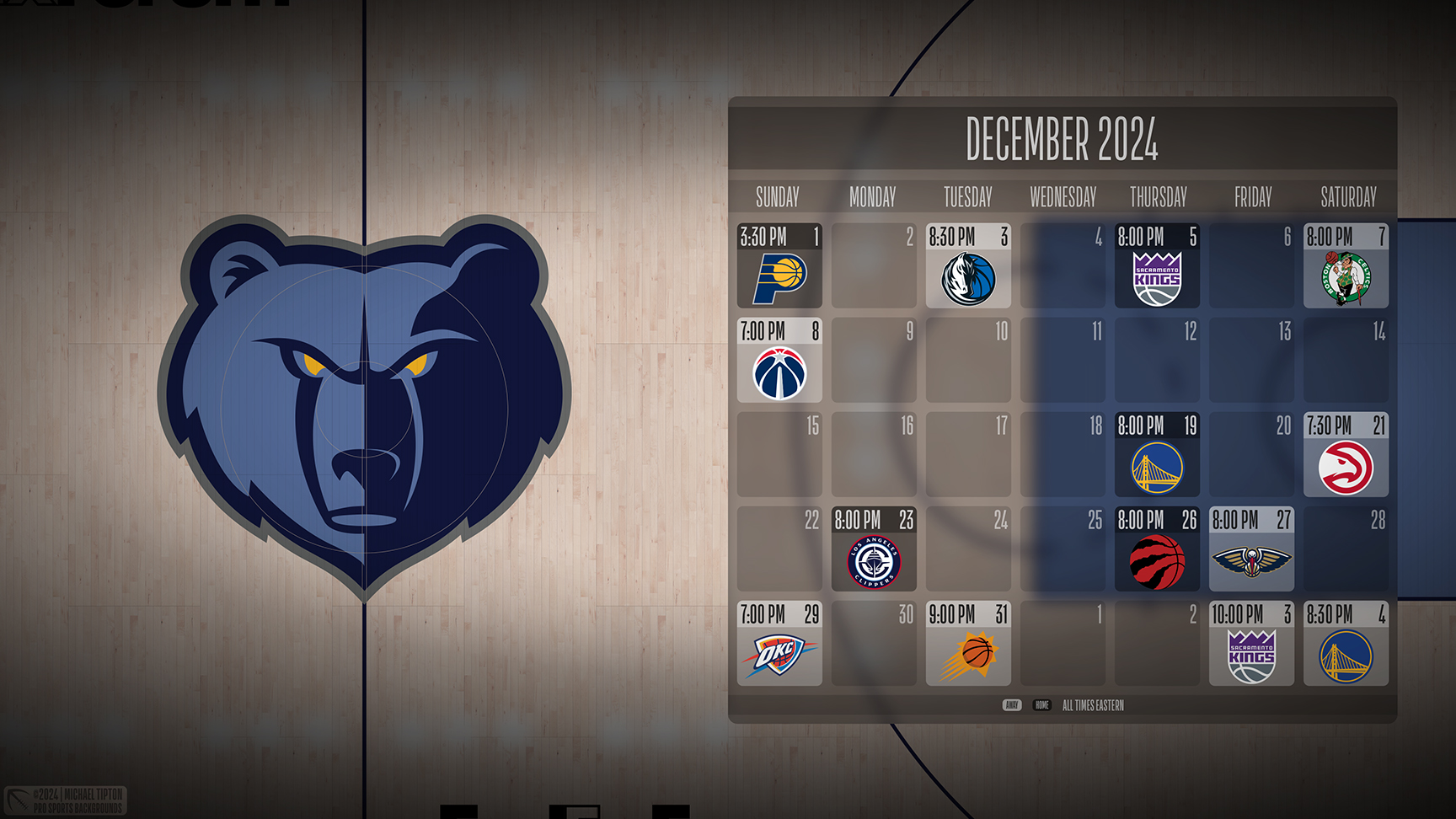 Memphis Grizzlies wallpaper schedule desktop ET NBA placeholder thumb