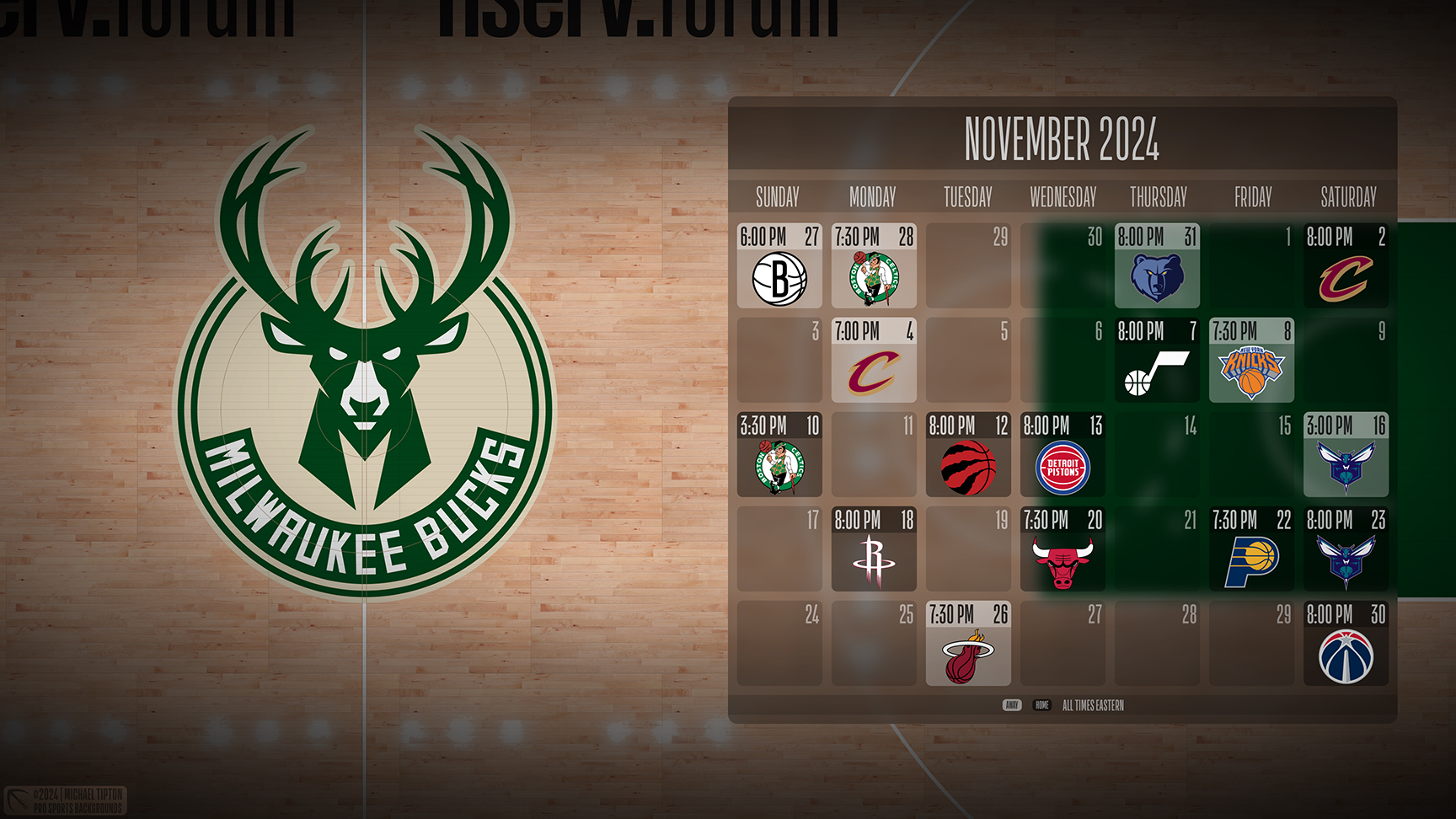 Milwaukee Bucks wallpaper schedule desktop ET NBA placeholder thumb