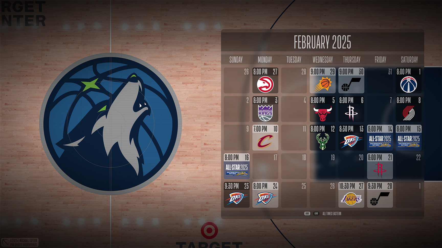 Minnesota Timberwolves wallpaper schedule desktop ET NBA placeholder thumb