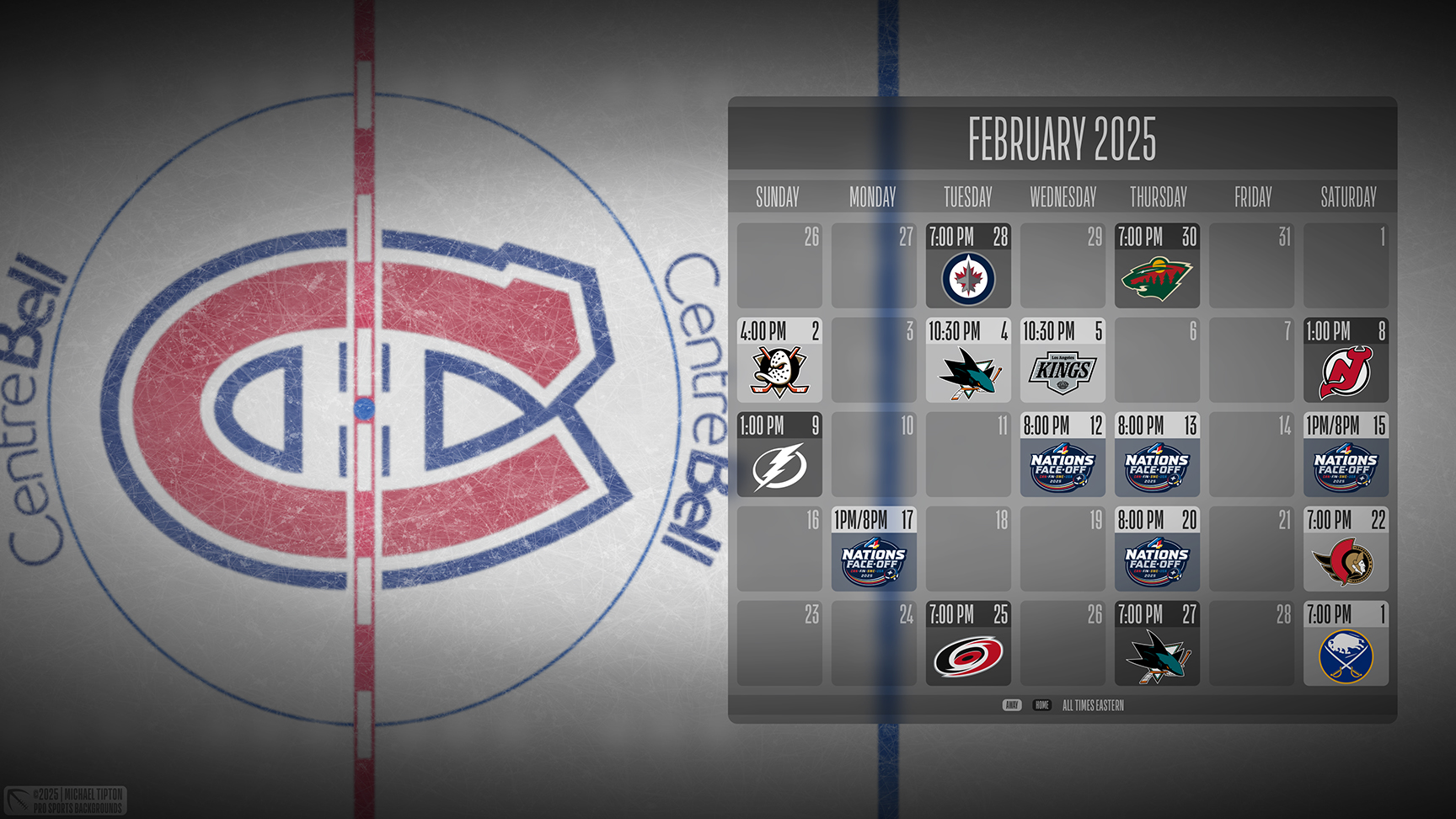 Montreal Canadiens wallpaper schedule desktop ET NHL placeholder thumb