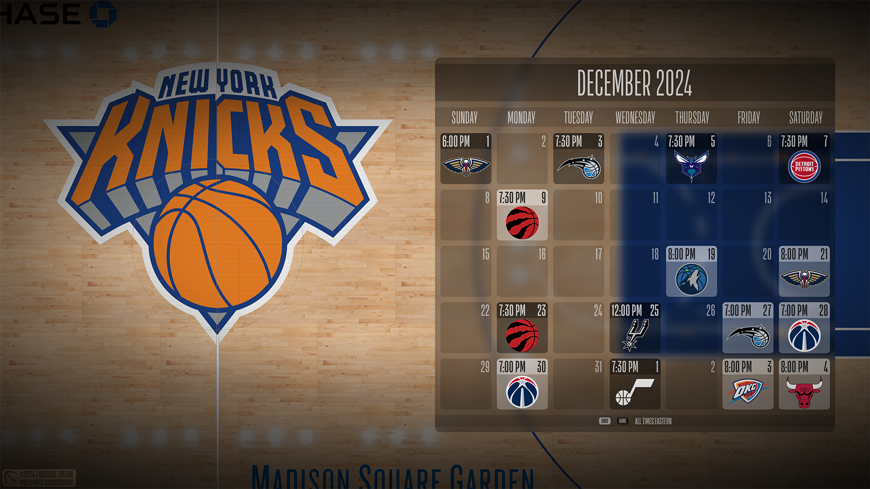 New York Knicks wallpaper schedule desktop ET NBA placeholder thumb