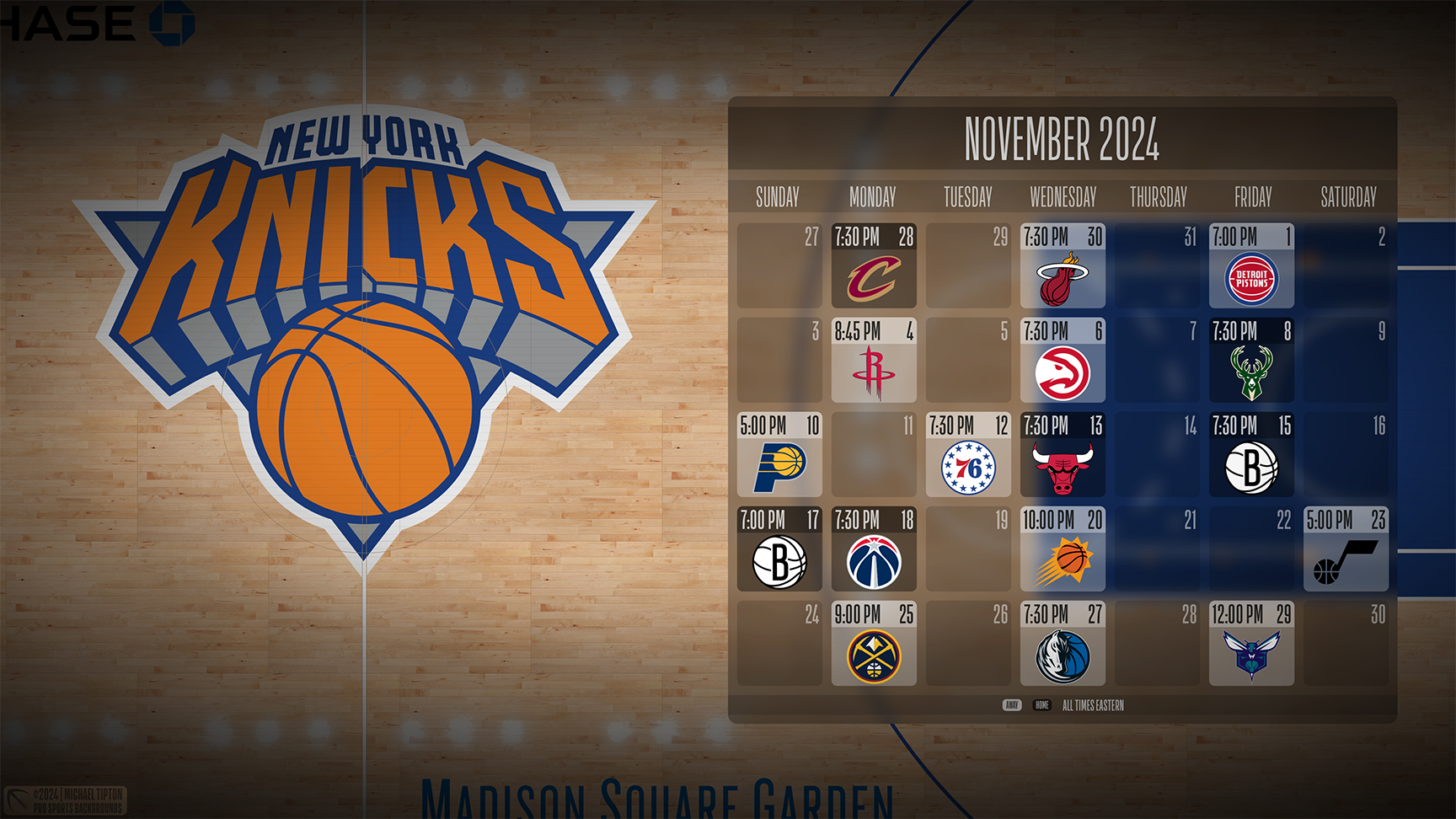 New York Knicks wallpaper schedule desktop ET NBA placeholder thumb