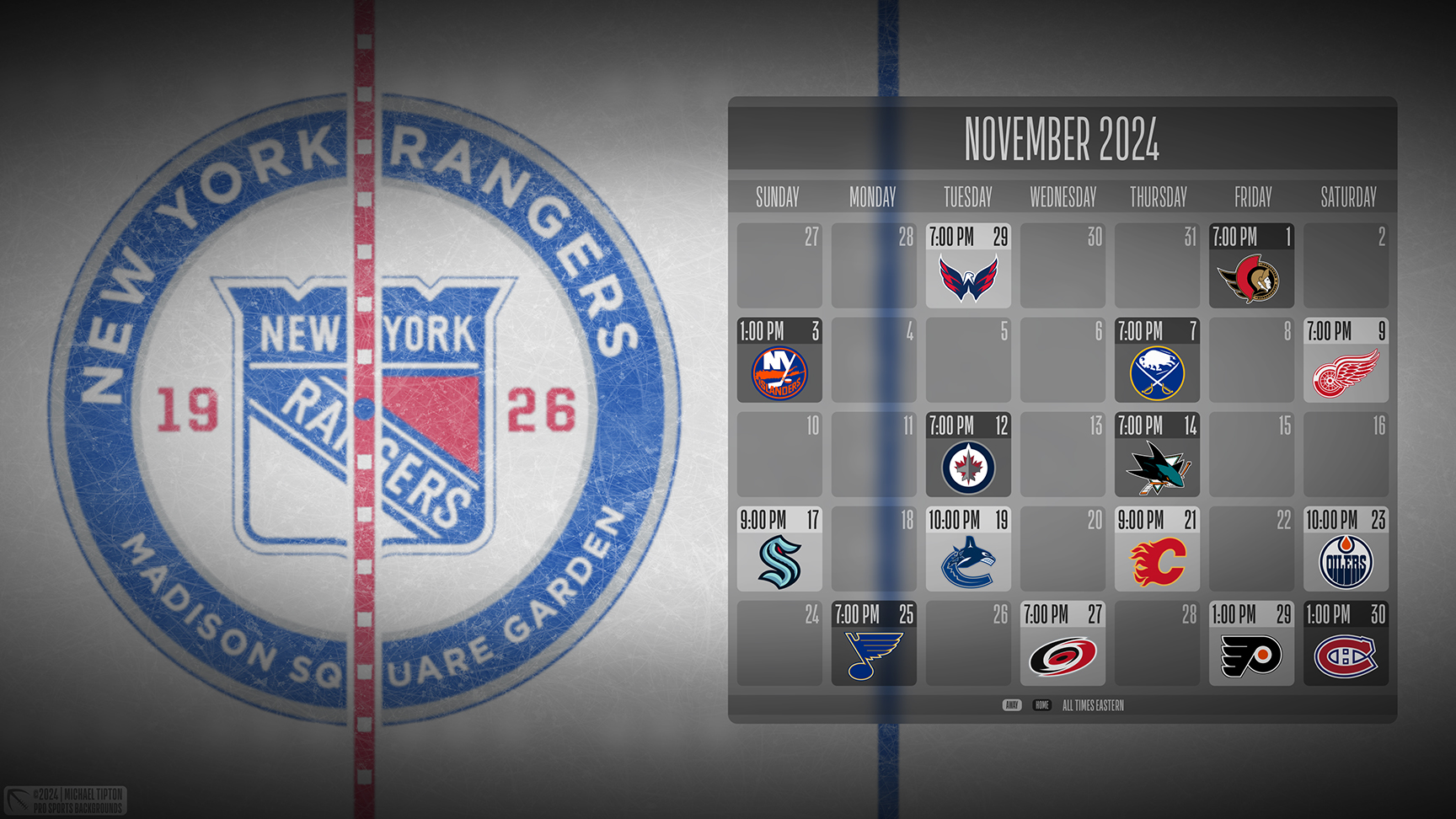 New York Rangers wallpaper schedule desktop ET NHL placeholder thumb