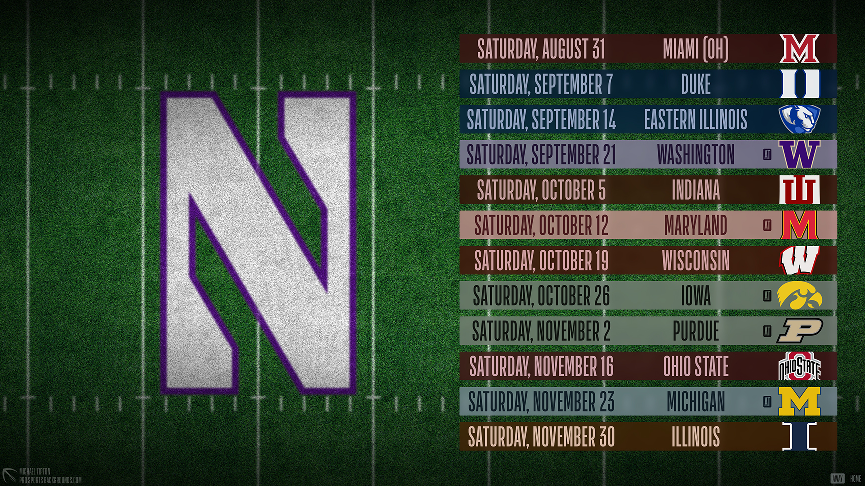 Northwestern Football Home Schedule 2024 Live Mab Devonna