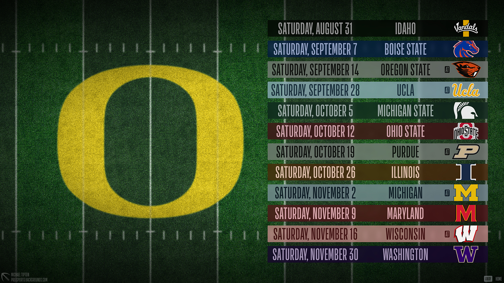 Oregon Ducks Football Tv Schedule 2024 Dates Raye Valene