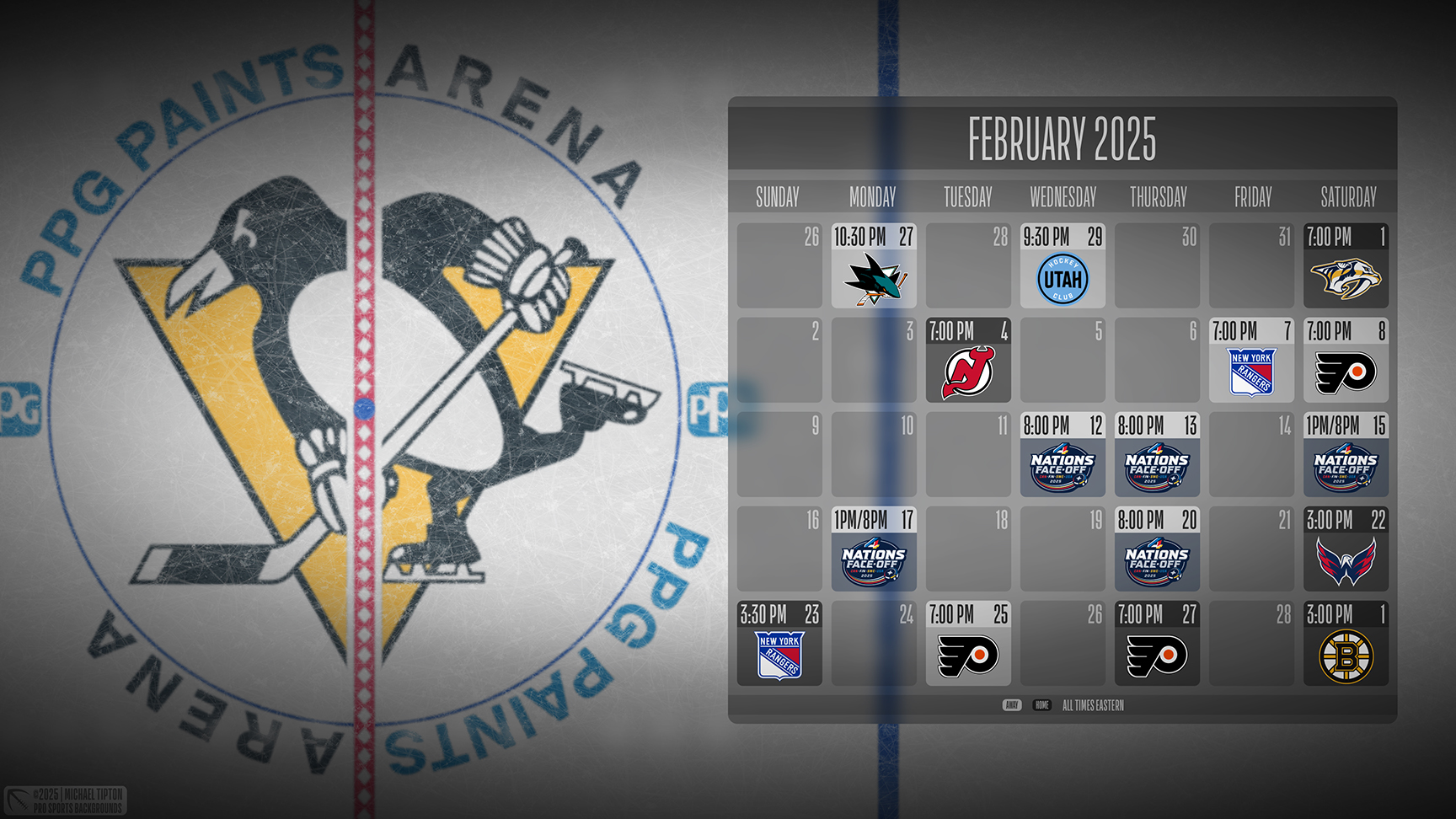 Pittsburgh Penguins wallpaper schedule desktop ET NHL placeholder thumb