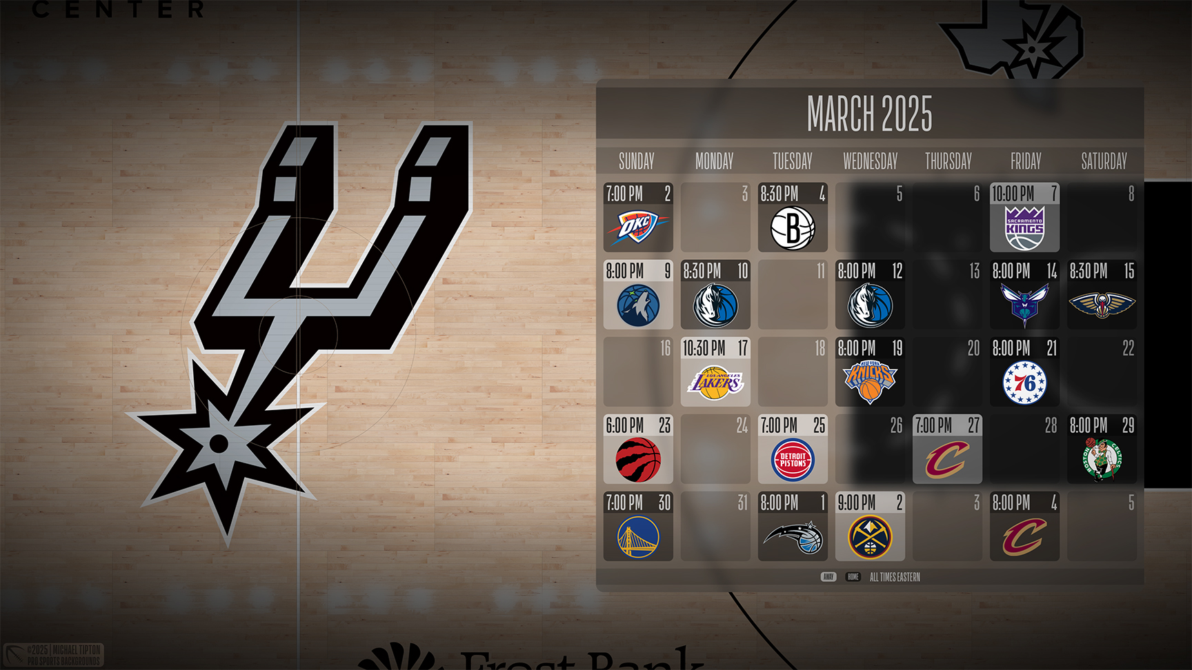 San Antonio Spurs wallpaper schedule desktop ET NBA placeholder thumb