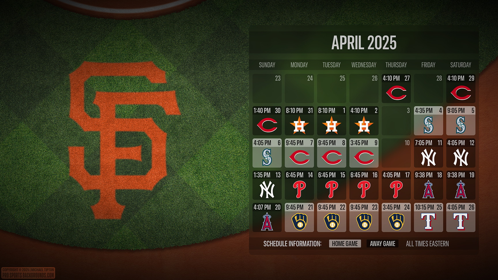 San Francisco Giants wallpaper schedule desktop ET MLB placeholder thumb