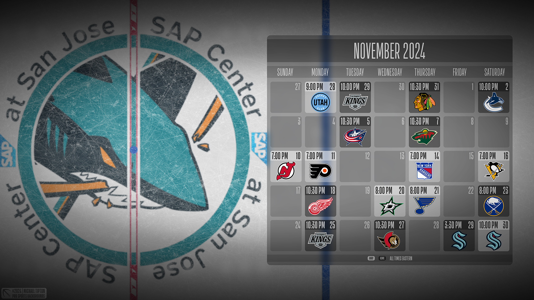 San Jose Sharks wallpaper schedule desktop ET NHL placeholder thumb