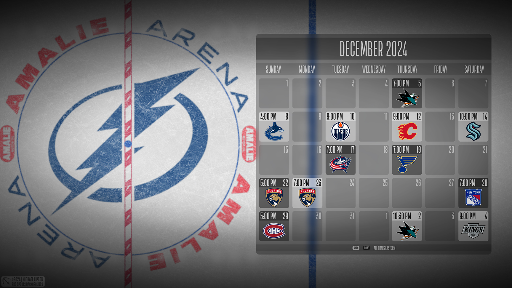 Tampa Bay Lightning wallpaper schedule desktop ET NHL placeholder thumb