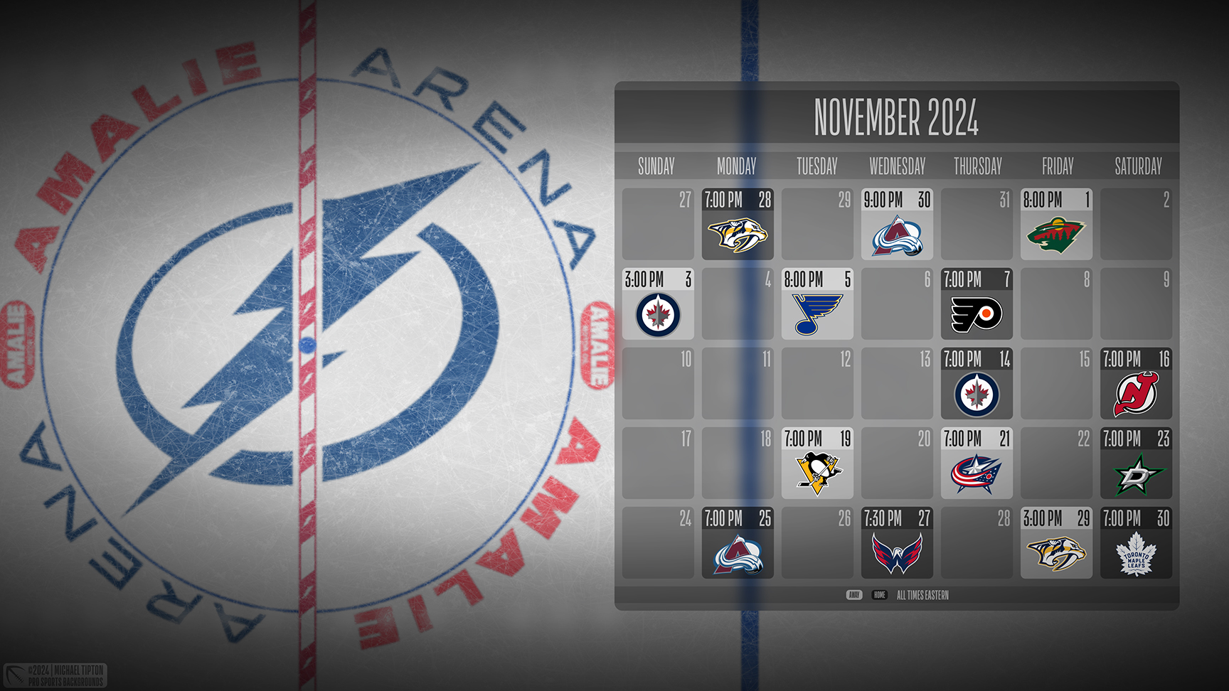 Tampa Bay Lightning wallpaper schedule desktop ET NHL placeholder thumb