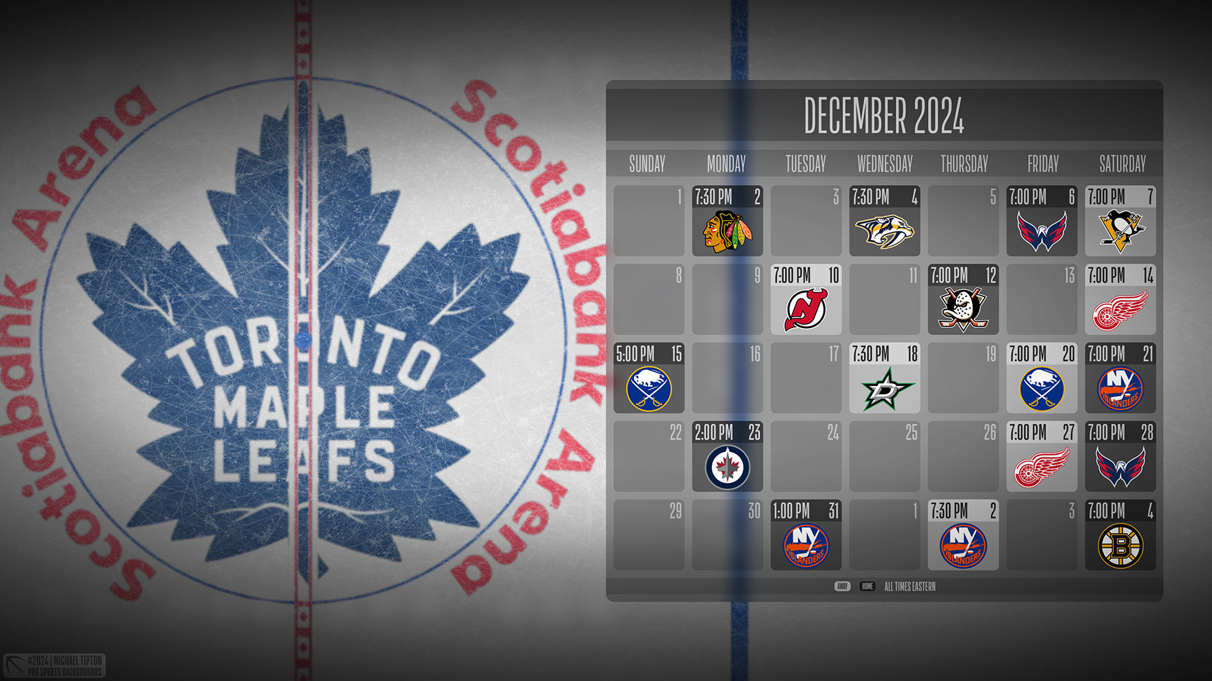 Toronto Maple Leafs wallpaper schedule desktop ET NHL placeholder thumb