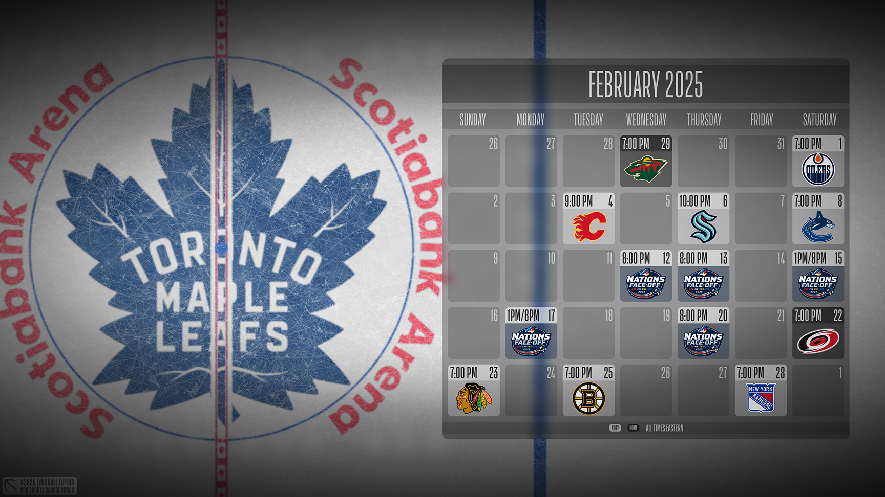 Toronto Maple Leafs wallpaper schedule desktop ET NHL placeholder thumb