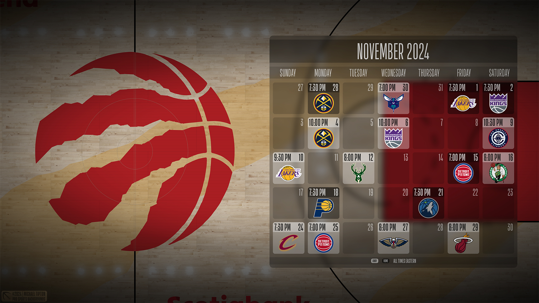 Toronto Raptors wallpaper schedule desktop ET NBA placeholder thumb