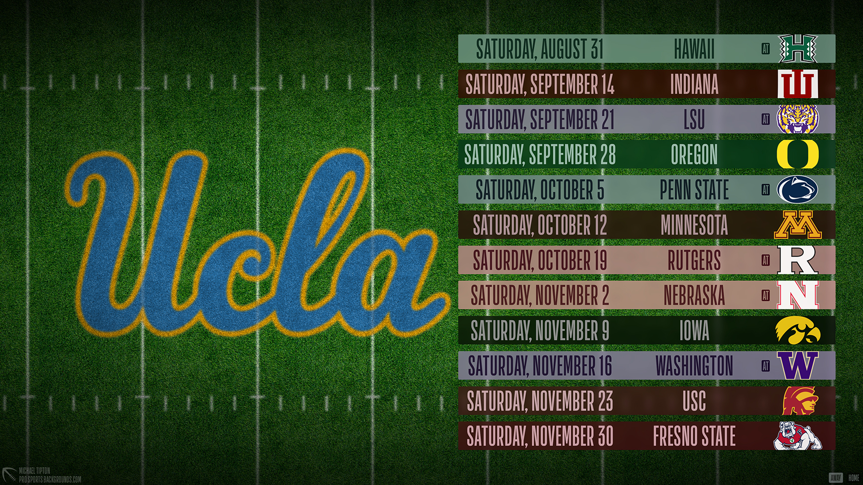 UCLA Bruins wallpaper schedule desktop NCAA placeholder 2024 thumb